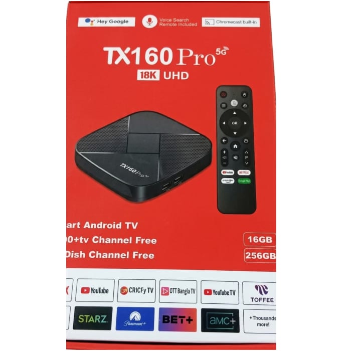 TX160 Pro 5G 18K UHD Smart Android TV Box 2