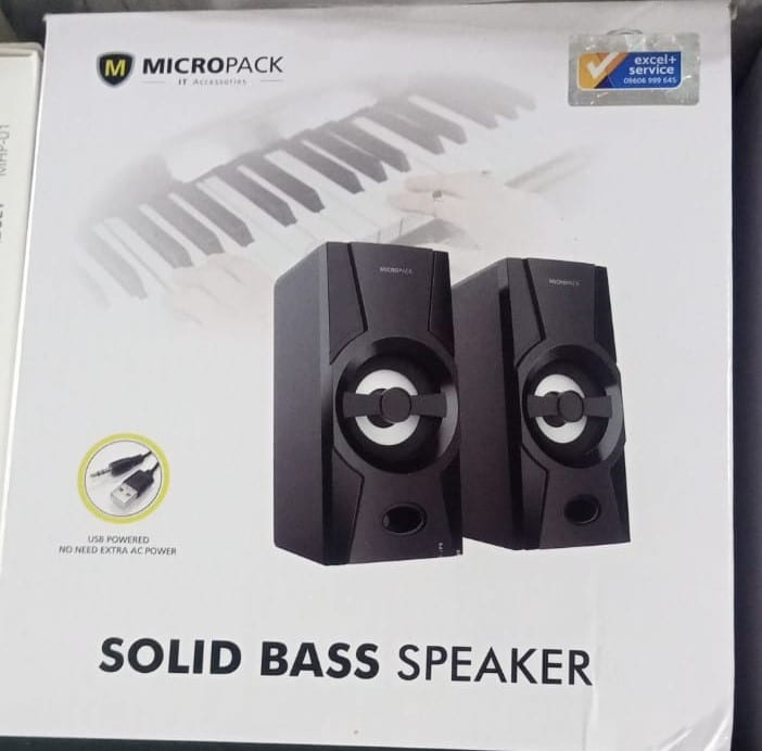 Micropack Solid Bass 2.0 Multimedia Desktop Speaker – USB Powered