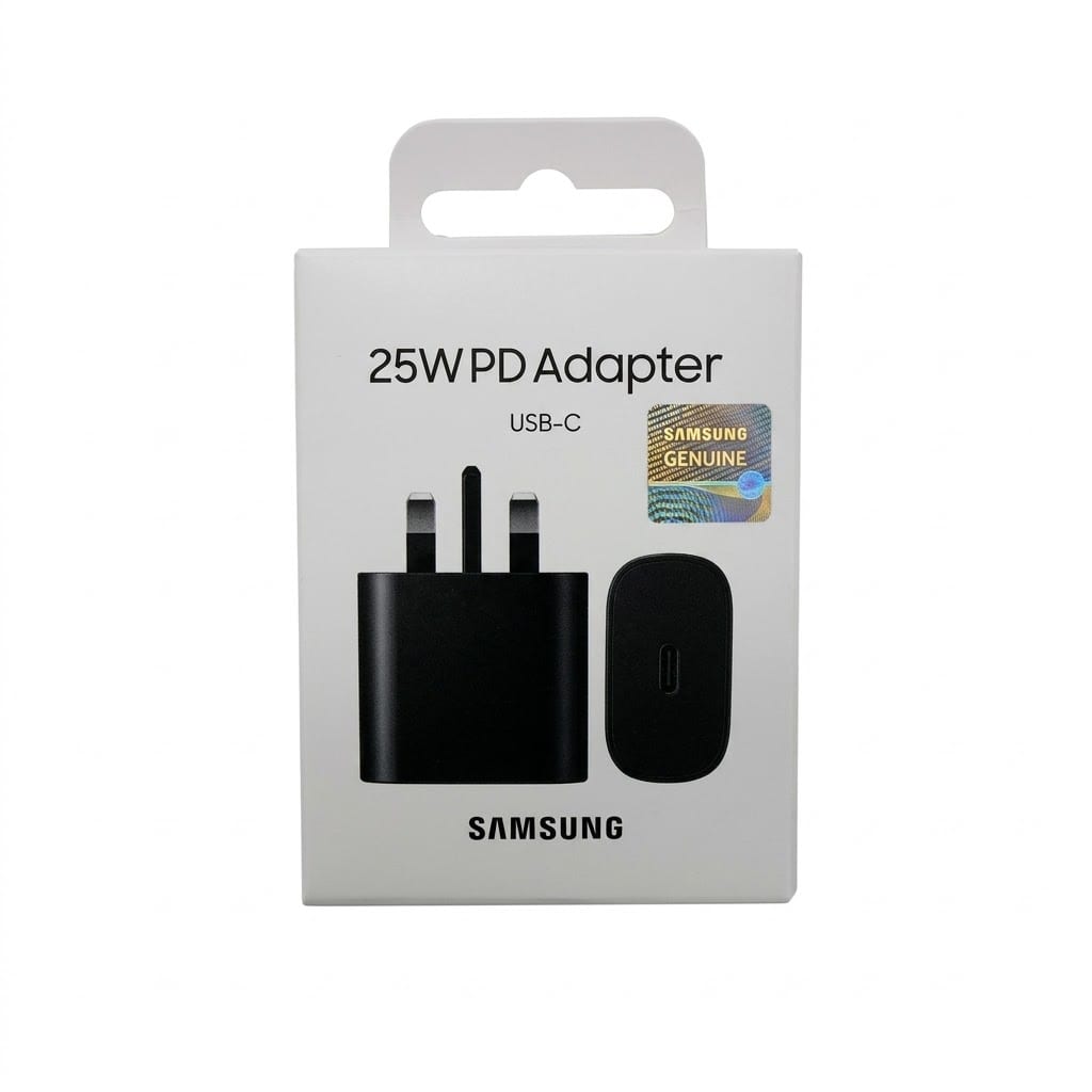 Samsung 25W PD Adapter (USB-C) - Super Fast Wall Charger (3-Pin) 2