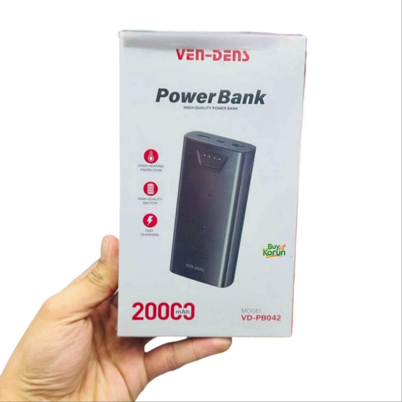 VEN-DENS 20000mAh Fast Charging Power Bank (Model: VD-PB042)