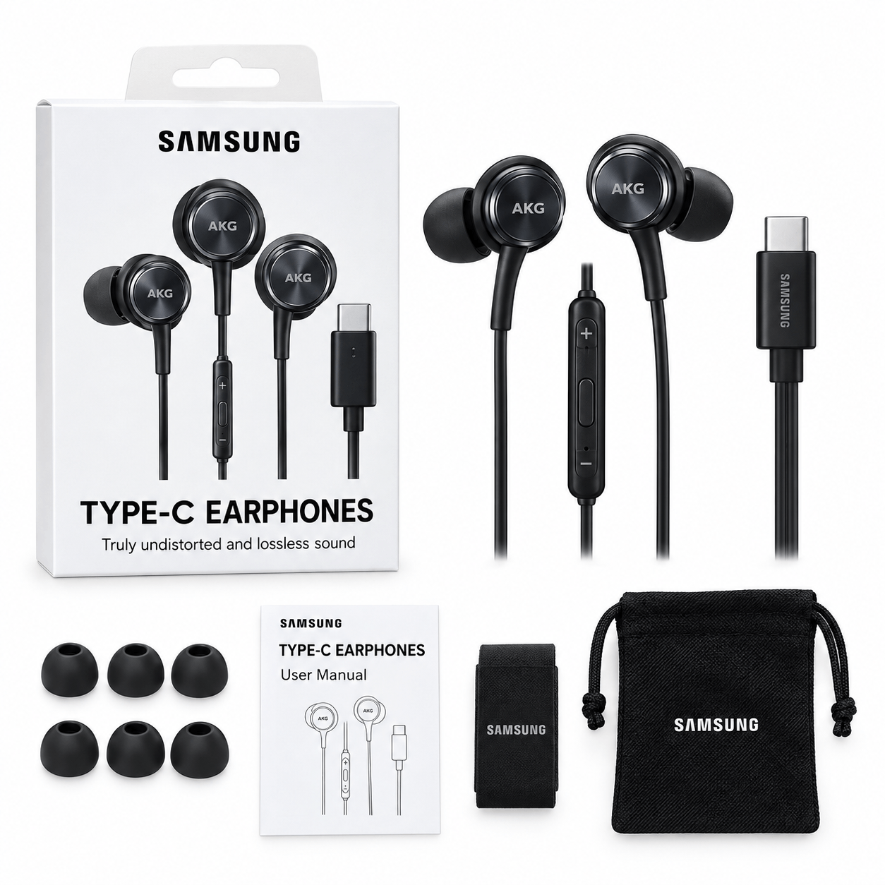 Samsung Type-C Earphones with AKG – Wired USB Type-C In-Ear Earphone